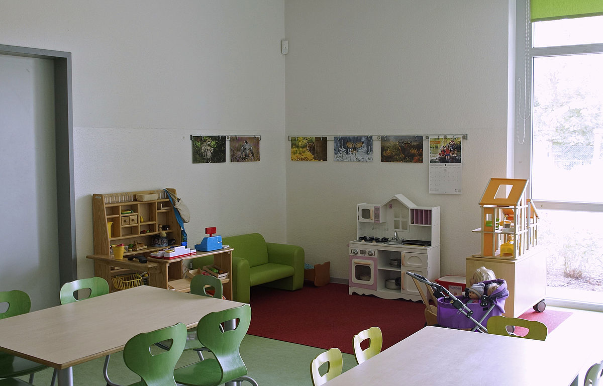 Ein Raum im Kindergarten